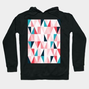 Geo Abstract Pink & Blue Hoodie